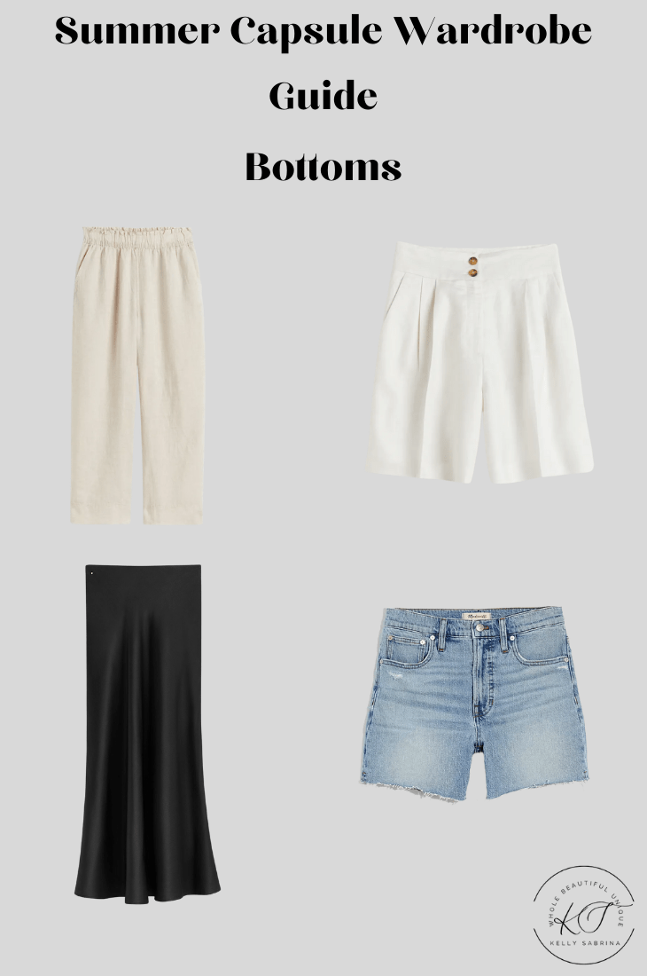 Summer-Capsule Wardrobe bottoms